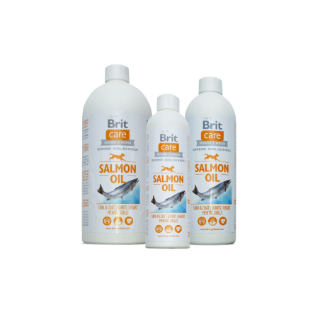 BRIT CARE SALMON OIL – 100% натурално масло от сьомга за красива козина и здрава кожа 1l