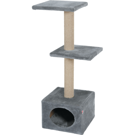 Драскалка Zolux DUO CAT TREE с къщичка и две площадки, 40см х 30см х 87см Бежов