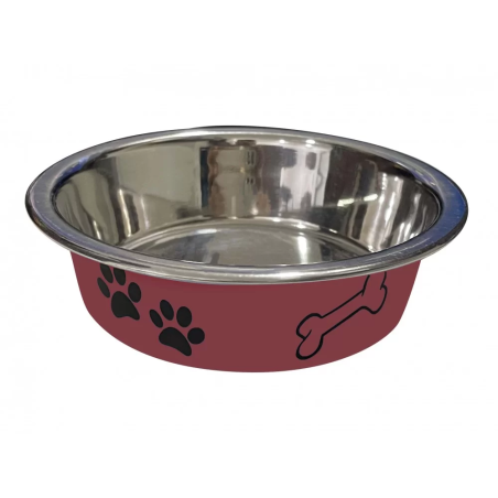anipro Paws No Slip метална купа червена 12 см, 0.2 л