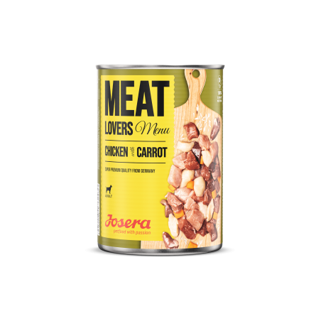 Josera Meat Lovers Menu консерва с пилешко и моркови за израснали кучета - 400 гр