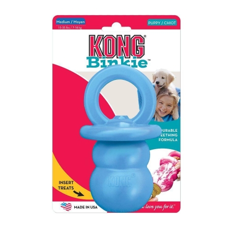 KONG PUPPY BINKIE гумен биберон със звук за подрастващи кучета