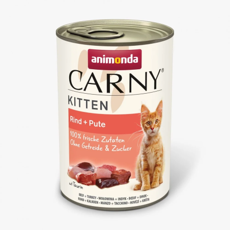 Carny Kitten 400 г говеждо + пуйка