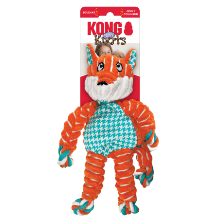 KONG FLOPPY KNOTS FOX SMALL/MEDIUM