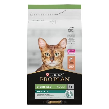 Purina Pro Plan Sterilised Salmon - суха храна за кастрирани котки със сьомга - 1.5кг