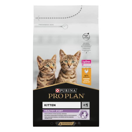 Purina Pro Plan Kitten Healthy Start - суха храна за малки котенца с високо съдържание на пиле - 1.5кг