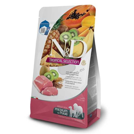 N&D TROPICAL DOG AD MED&MAXI PORK 2 KG
