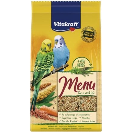 Храна за вълнисти папагали - 1кг Vitakraft Premium Menu