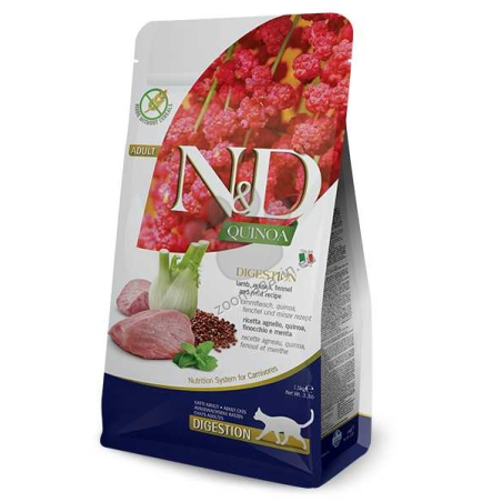 N&D CAT QUINOA DIGEST LAMB 1.5 KG с агнешко и копър