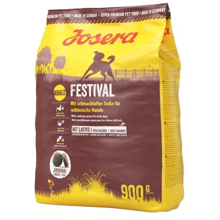 Josera Dog Festival суха храна с пилешко и сьомга за израснали капризни кучета - 900 гр