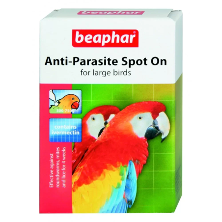 Beaphar Anti-Parazite противопаразитни пипети за едри птици - 2 пипети