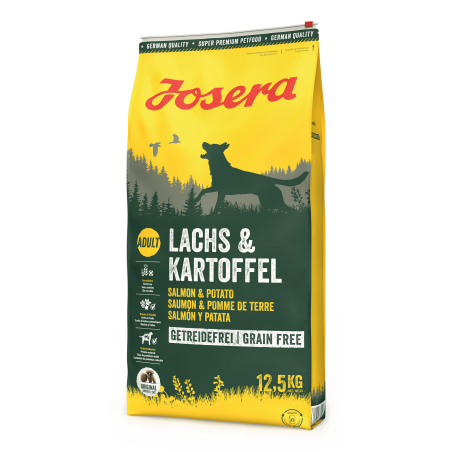 Josera Dog Lachs & Kartoffel суха храна за израснали кучета със сьомга и картофи за чувствителен стомах и кожа -  12.5 кг