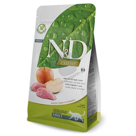 N&D PRIME CAT BOAR&APPLE ADULT 1.5KG