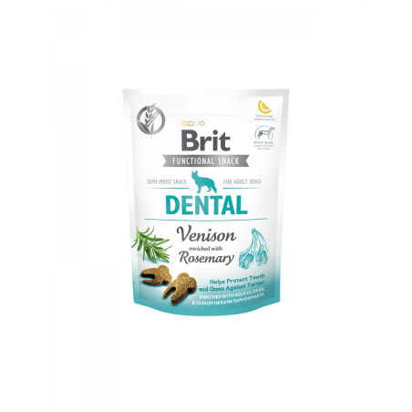Brit Care Dog Functional Snack Dental Venison – дентално лакомство с еленско и розмарин 150гр. 0.150 кг.
