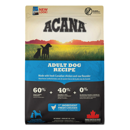 Суха храна за кучета - Acana adult dog recipe 11.4кг.