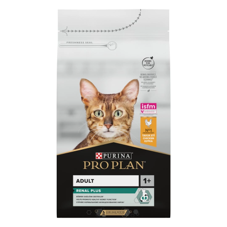 Purina Pro Plan Renal Plus - суха храна за котки с пиле и ориз 1.5 кг