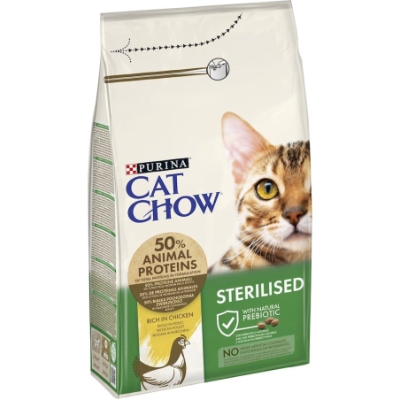 Purina Cat Chow - STERILISED - суха храна за котки кастрирани в зряла възраст - 1.5кг