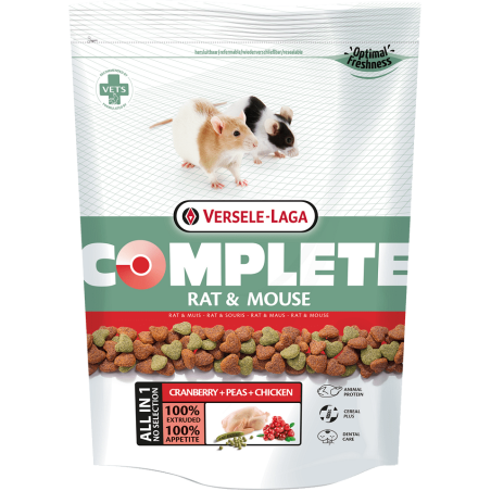 Versele Laga Rat & Mouse Complete храна за декоративни плъхчета и мишки 500 гр.