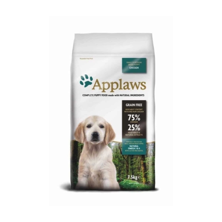 Applaws Puppy Small and Medium Chicken - суха храна за кученца до 1г. от малки и средни породи, 75% пиле - 2кг