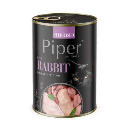 Piper Cat храна за котки със заешко, за кастрирани, 400 г