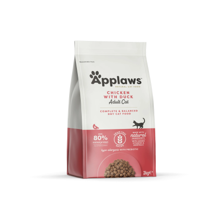 Applaws Adult Cat Chicken with Duck - суха храна за котка с 80% пиле и патица - 2кг