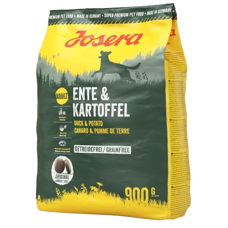 Josera Dog Duck & Potato суха храна за израснали кучета с патешко и картофи - 900 гр