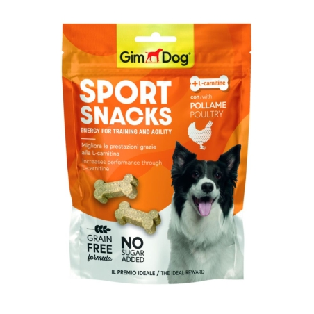 GimDog Sport Snacks – Мини кокалчета с птиче 150 г. Лакомство за кучета с L-карнитин.