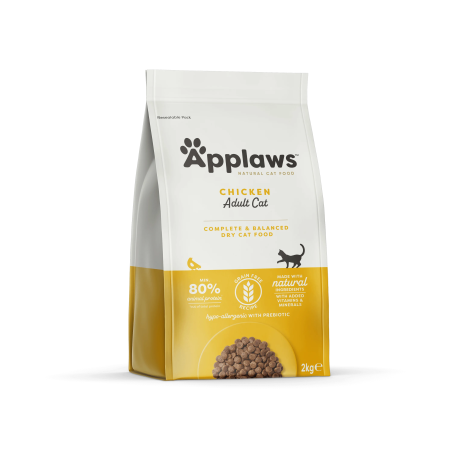 Applaws Adult Cat Chicken - суха храна за котка с 80% Пиле - 2кг
