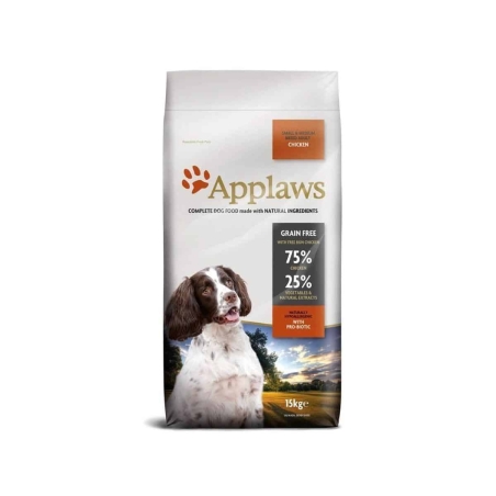 Applaws Adult Small and Medium Chicken - суха храна за кучета от малките и средни породи 75% пиле - 7.5кг