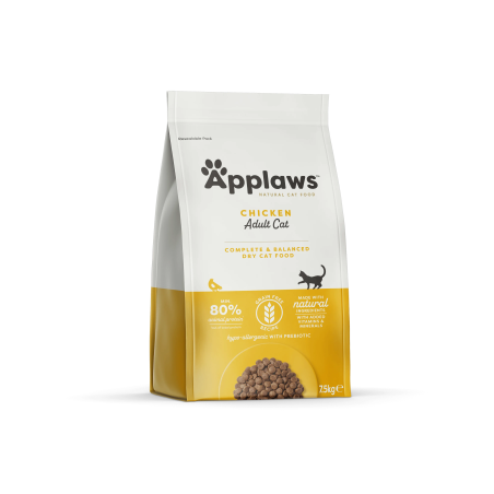 Applaws Adult Cat Chicken - суха храна за котка с 80% Пиле - 7.5кг