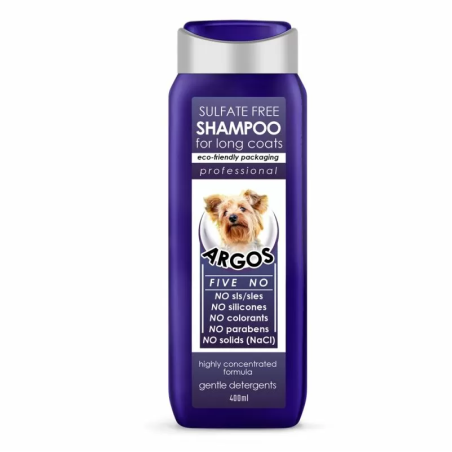 Безсулфатен шампоан за дългокосмести кучета ARGOS Sulfate Free Shampoo For Pets 400ml
