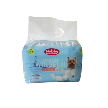 NOBBY - Diapers female dogs - памперс за женски кучета 12 бр.