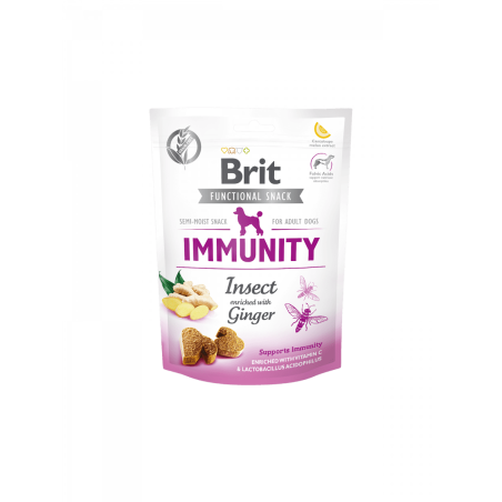 Brit Care Dog Functional Snack Immunity Insect – лакомство за имунитет с джинджифил 150гр. 0.150 кг.