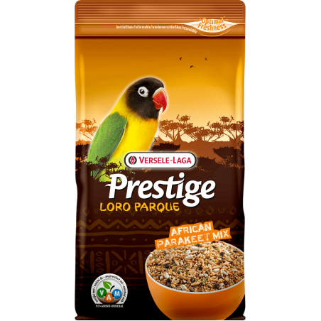 Versele Laga Prestige Premium Loro Parque African Parakeet Mix – пълноценна храна за африкански средни папагали (Неразделки, Parrotlets) 1 кг