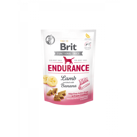 Brit Care Dog Functional Snack Endurance Lamb – лакомство за издръжливост с агнешко и банан 150гр. 0.150 кг.