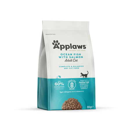 Applaws Adult Cat Ocean Fish with Salmon - суха храна за котка с 50% океански риби и сьомга - 350г