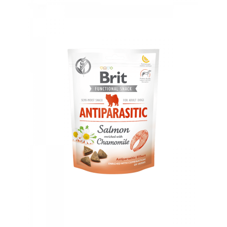 Brit Care Dog Functional Snack Antiparasitic Salmon – антипаразитно лакомство със сьомга и лайка 150гр. 0.150 кг.
