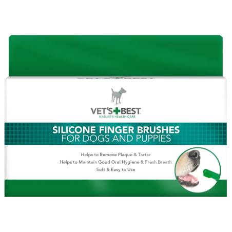Vet's Best Dental Finger Brush 5бр четка за зъби напръстник 5бр