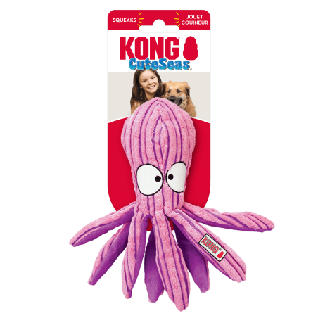 KONG CUTESEAS OCTOPUS сладък октопод с пищялка и пукащ звук