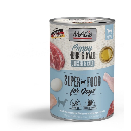 Mac's Dog Puppy консерва с пилешко и телешко за кучета -  400 гр