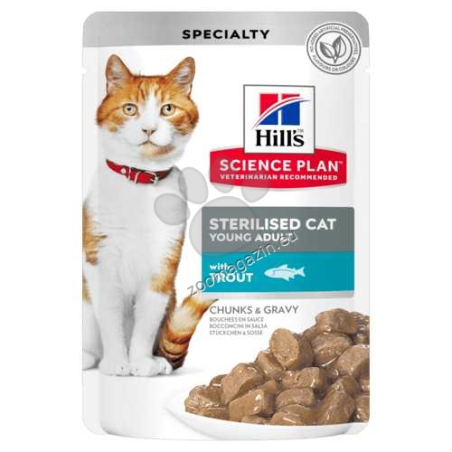 POUCH Sterilised TROUT 85g ПЪСТЪРВА котка