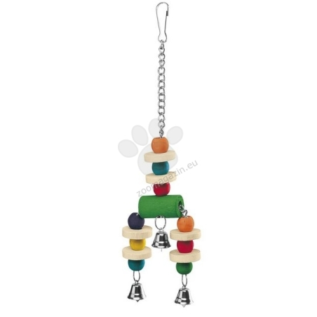 Ferplast - Parrot Toy pa4092 - дървена играчка за средни и големи папагали 9 / 3 / 32 cm