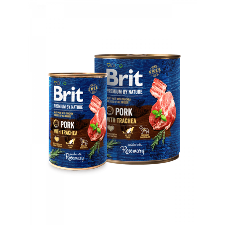 Brit Premium by Nature Pork with Trachea – консервирана храна за кучета със свинско и трахея 0.800 кг.