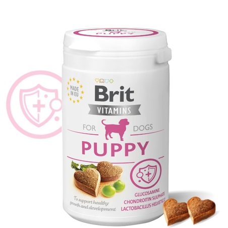 Хранителна добавка за подрастващи кученца Brit Vitamins Puppy за здравословен растеж и развитие, под формата на лакомства