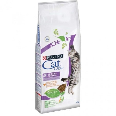Purina Cat Chow - HAIRBALL CONTROL - суха храна за котки в зряла възраст за контрол на космените топки-15кг