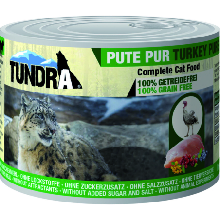 Tundra консерва с чисто пуешко месо за израснали котки -  400 гр