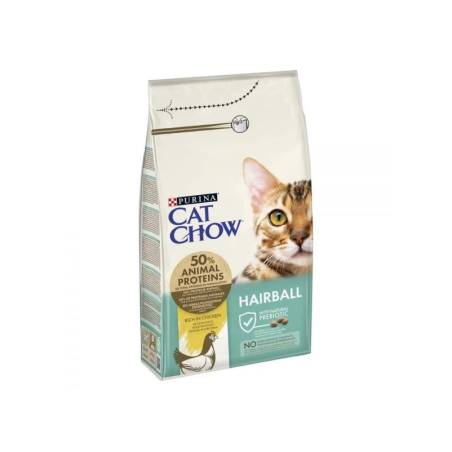 Purina Cat Chow - HAIRBALL CONTROL - суха храна за котки в зряла възраст за контрол на космените топки-1.5кг
