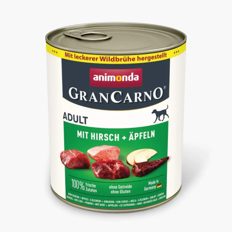 Gran Carno Plus храна за кучета с еленско месо и ябълки, 800 г