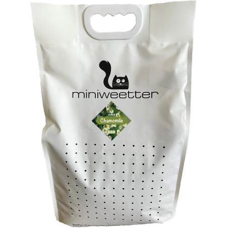 Miniweetter Chamomile - Биоразградима соева котешка тоалетна с аромат на Лайка - 18л