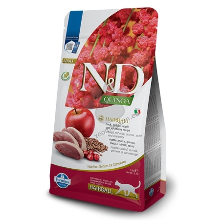N&D CAT QUINOA HAIRBALL ADULT 1,5 KG
