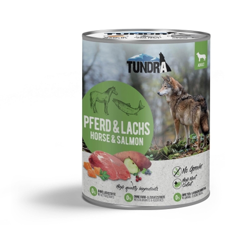 Tundra консерва с конско месо и сьомга -  800 гр